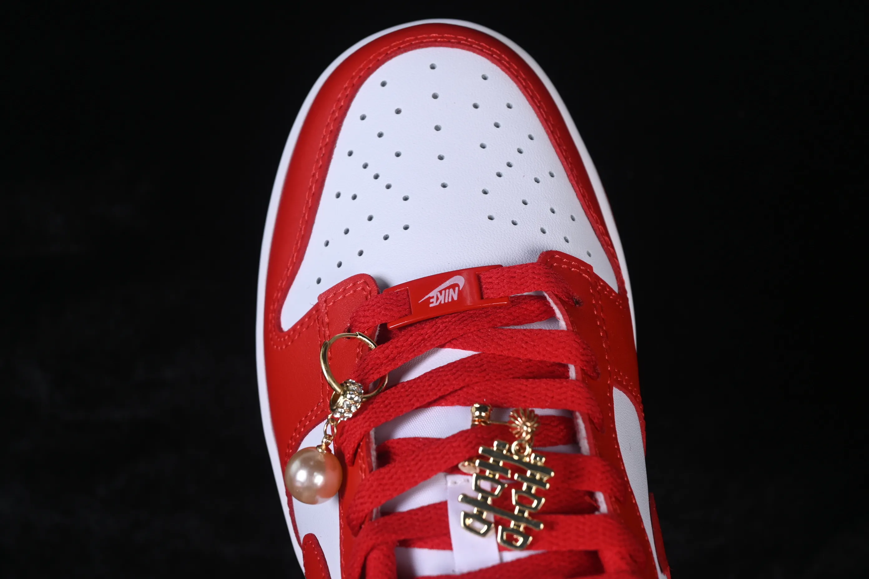 All categories Nk SB Dunk series Nk SB Dunk Low low-top sneakers Nike SB Dunk Low wedding banquet white red low-top casual sneakers DD1873-116